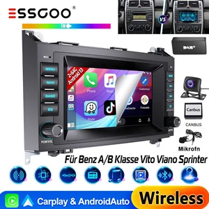 DAB+ Autoradio Für Mercedes-Benz A/B Klasse/Vito W169 W639 W245 Android GPS Navi - Bild 1 von 16
