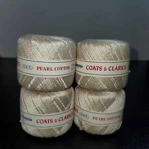 Vintage Coats & Clark's Thread Size 5 Pearl Cotton 50 yards Lot Of 3 New - Picture 1 of 3