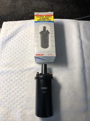 New Wells C850 Ignition Coil Replaces 80-86 Datsun 79-85 Mazda 79-83 Subaru  - Image 1 of 4