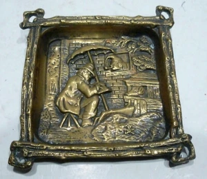 Belle PLAQUE DÉCORATIVE en Bronze Vide-poche - Picture 1 of 4
