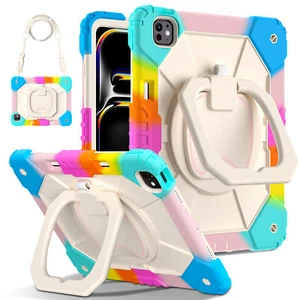 Griff Ring Ständer Hülle + Schultergurt für iPad Air 11"13"/Pro 11"13"/Mini 2024 - Bild 1 von 133