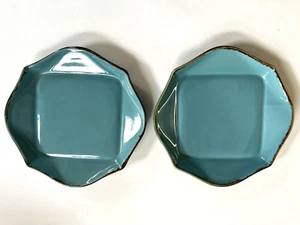 2 Southern Living at Home Tuscan Accent/Salad Plates 8" Robin's Egg Blue NEW - Picture 1 of 7