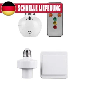 E27 Funk-Fernbedienung, Lampenfassung, Schalter, Sockel, Ger? f? LED-Leuchtmitte - Bild 1 von 12