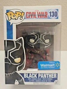 Funko POP! Marvel Capitán América Civil War PANTERA NEGRA 130 Exclusivo de Walmart - Imagen 1 de 10