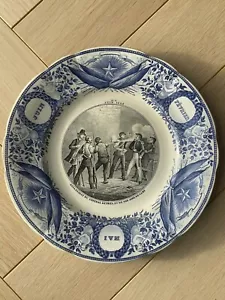 Ancienne Assiette Parlante Creil Montereau Assassinat général de Bréa Juin 1840 - Bild 1 von 4