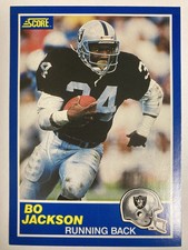 1989 SCORE #2 BO JACKSON RAIDERS