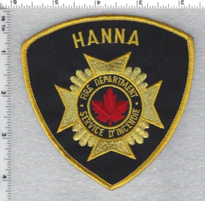Hanna Fire Department (Alberta, Canada) Yellow Shoulder Patch - Picture 1 of 1
