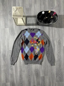 Maglioncino a scacchi Iceberg Made In Italy con patch Uomo - Imagen 1 de 7