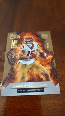 2022 Wild Card Matte National VIP  RISING HEAT SP DRAKE LONDON #24/25 - Image 1 of 4