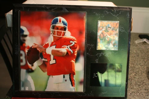 John Elway Denver Broncos Plaque Cover
