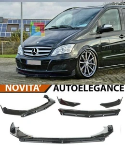 MERCEDES W639 VITO HOJA BAJO PARACHOQUES DELANTERO EN ABS LOOK RS SPLITTER NEGRO - Imagen 1 de 5