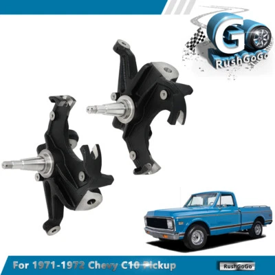For 71-72 Chevrolet C10 Suburban 2WD 2.5" Front Drop Spindles Lower Suspension - Imagem 1 de 4