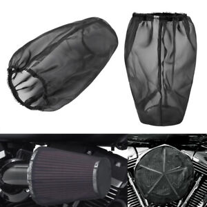 Waterproof Air Filter Cleaner Rain Sock Cover Protector For Harley Davidson Dyna
