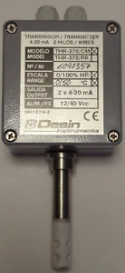 Desin THR-370/CM Relative Humidity Temperature Transmitter 0-100%, 0-50C 4/20ma - Picture 1 of 10