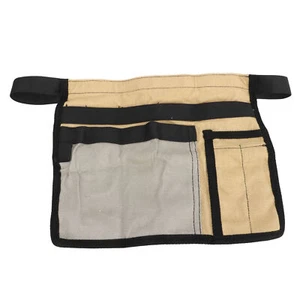 (Khaki And Gray)Garden Tool Waist Apron Multiple Pockets Oxford Cloth EO - Picture 1 of 12