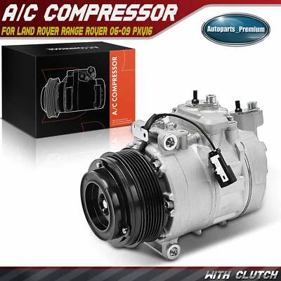 A/C Compressor with PXV16 Style for Land Rover Range Rover 2006 2007 2008 2009 - Image 1 of 4