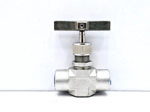 HY-LOK NV4F-6N-R NEEDLE VALVE 316 STAINLESS STEEL - Picture 1 of 10
