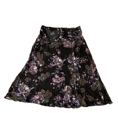 Vero Moda Emilia Long Skirt Womens Size XL Multicolor Floral Black - Image 1 of 4