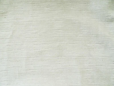 VALDESE GIBSON IVORY PATTERNED TEXTURED VELVET UPHOLSTERY FABRIC REMNANT 818FF - Image 1 of 4