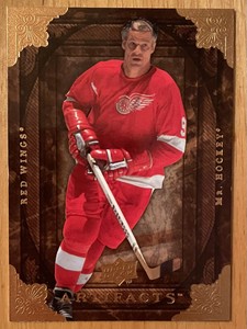 Gordie Howe "Mr Hockey" 2008-09 UD Artifacts Legends - Red Wings HOF