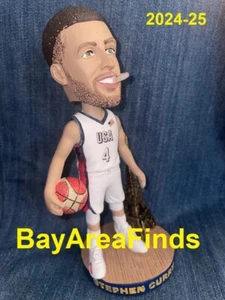 Golden State Warriors Stephen Curry Team USA Basketball 10/11 2024 Bobblehead GS - Picture 1 of 4