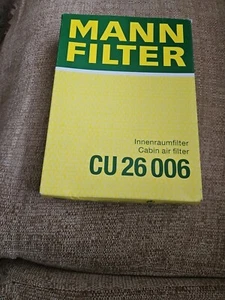 MANN CU26006 Cabin Filter - Picture 1 of 2