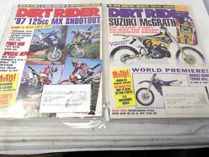 Lot of 8 1997 Dirt Rider Magazines Jan, Mar, Apr,  May, June, July, Aug, Sept, - Bild 1 von 4