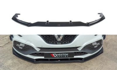 Diffusore Anteriore Sdoppiatore V1 Maxton Design Nero Lucido per Renault Megane Mk4 Rs - Immagine 1 di 4