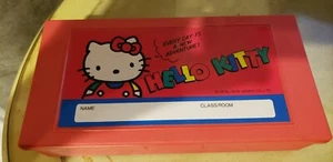 New Vintage Sanrio Hello Kitty Pencil Case 1976 1990 LOOK! - Picture 1 of 3