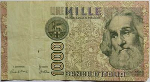 1982 Italy 1000 Lire Banknote - Picture 1 of 2