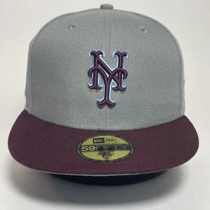 New York Mets Hat Cap New Era MLB 7 1/4 59Fifty Subway Series 2000 Patch Yankees - Picture 1 of 18