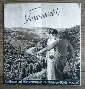 altes Reiseprospekt Frauenwald am Rennsteig - Thüringer Wald - 1939 - Bild 1 von 5