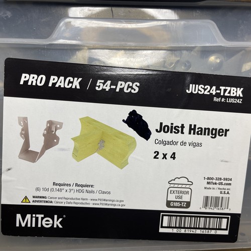 MiTek Pro Pack 54Pcs. 2X4 JUS24-TZBK | eBay