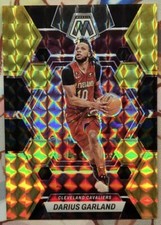 Darius Garland 2022-23 Panini Mosaic 3/8 Blank Gold Prizm Cavaliers #124