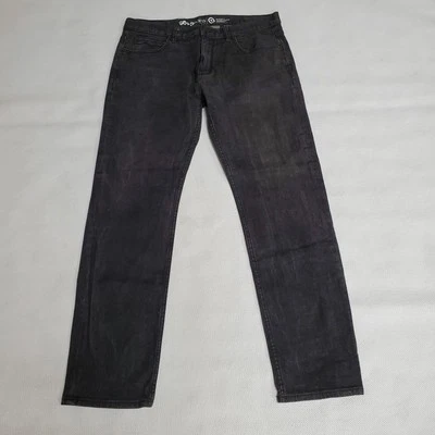 Pantalones de mezclilla negros calce recto verdadero LR Geans LRG para hombre talla 38 Y2K Foto 1 de 4