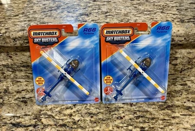 Two Matchbox Sky Busters ROBINSON R66 TURBINE Helicopter Lot NIB - Image 1 of 4