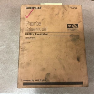 CAT Caterpillar 322B L TEILE HANDBUCH KATALOG LISTE BAGGERFÜHRER sn 1YS - Bild 1 von 4