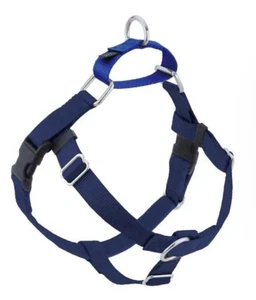 2 Hounds Design Freedom No-Pull Hundegeschirr groß Samtfutter blau USA 1" Breite - Bild 1 von 8