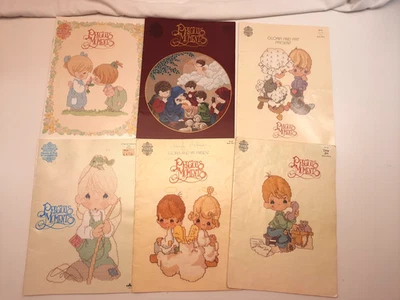 Lot of 6 Precious Moments Cross Stitch Patterns, Designs By Gloria & Pat, 1990s - Image 1 of 4