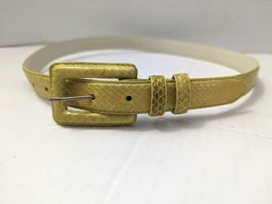 Cinturón verde de cuero de serpiente genuino informal The RITZ para mujer talla M nuevo - Imagen 1 de 6