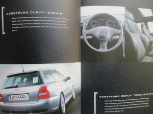 Audi RS 4 Avant Typ8e Sonderkatalog broschüre Austria 9/1999 - Bild 1 von 4