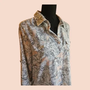 Karl Lagerfeld Paris Damen Langarm Bluse - Größe M - Designermode - Bild 1 von 12