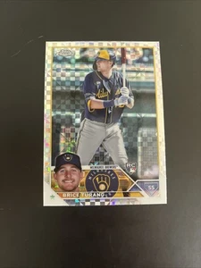 2023 Topps Chrome Brice Turang X-Fractor RC Rookie Milwaukee Brewers Card #170 - Picture 1 of 2