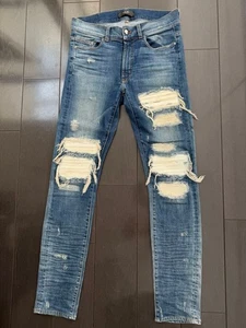 Gebrauchte AMIRI Jeans 30 Zoll Slim Fit Denim mit Used Finish - Bild 1 von 10