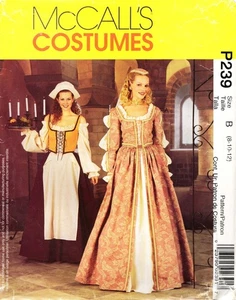 Misses 8-12 Elizabethan COSTUMES McCall's 239 2793 Sewing Pattern ©2001 UNCUT - Picture 1 of 3