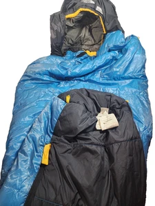 The North Face Cat's Meow Polarguard 20F/-7C Sleeping Bag Aqua Blue Vfine - Picture 1 of 6
