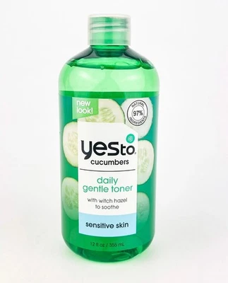 Yes To Cucumbers Sensitive Skin Witch hazel Daily Gentle Toner 12oz - Imagem 1 de 3