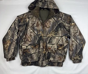 Woolrich Herren Tarnjacke Grün Camouflage Wende Thermore Bomberjacke Mantel Gr. L - Bild 1 von 20