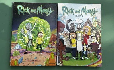 Rick and Morty Season 1 (DVD) Season 2 (Blu-ray) Adult Swim - Image 1 of 4