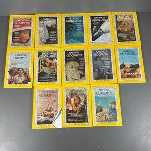 Lot Of 13 National Geographic 1960's Magazines Vintage Paperback Various Months - Picture 1 of 24